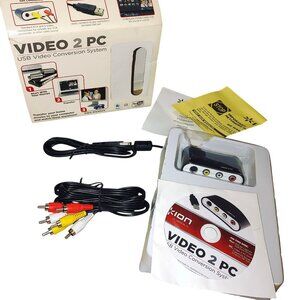 Video 2 PC USB Video Conversion System Cables Software Mac PC Compatible YouTube